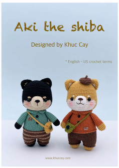 aki the shiba dog crochet pattern