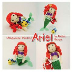 amigurumi pattern ariel.