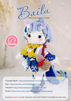 bailu doll crochet pattern