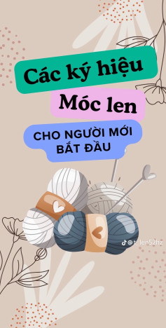 Các ký hiệu móc len cho người mới bắt đầu tập móc