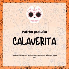 Calaverita 💀🌸 seguimos con el segundo patrón gratuito edición halloween...