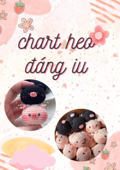 Chart móc heo đáng yêu