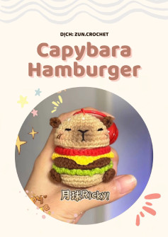 chart móc khóa capybara hamburger