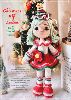 christmas elf lucian doll crcohet pattern
