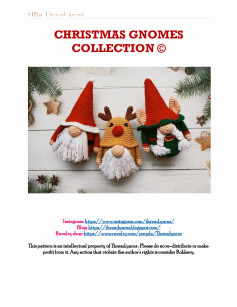 CHRISTMAS GNOMES COLLECTION. Reindeer