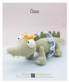 Coco, crocodile crochet pattern