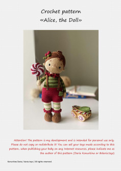 Crochet pattern «Alice, the Doll»
