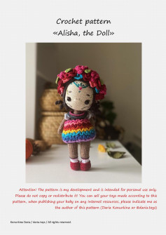 Crochet pattern «Alisha, the Doll»