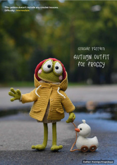 crochet pattern AUTUMN OUTFIT for FROGGY