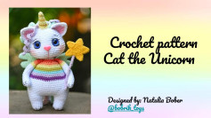 Crochet pattern Cat the Unicorn