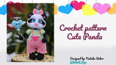 Crochet pattern Cute Panda