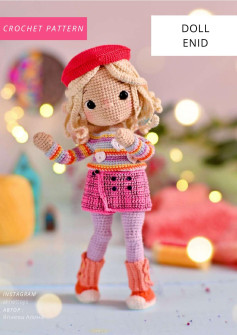 CROCHET PATTERN doll enid