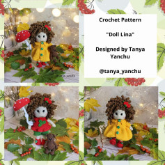 Crochet Pattern Doll Lina