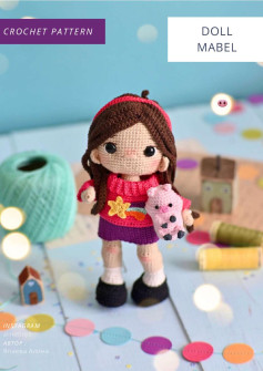 crochet pattern doll mabel
