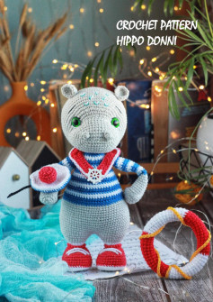 CROCHET PATTERN HIPPO DONNI