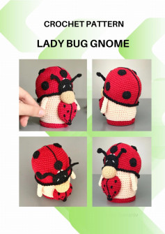 CROCHET PATTERN LADY BUG GNOME