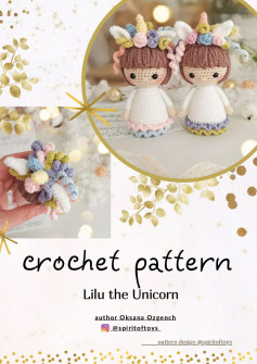 crochet pattern Lilu the Unicorn