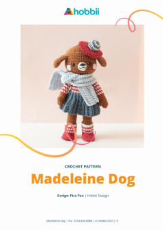 CROCHET PATTERN Madeleine Dog