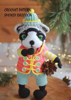 CROCHET PATTERN SMOKEY RACCOON