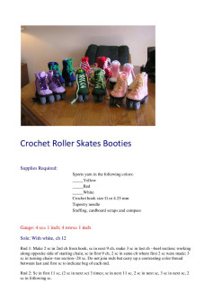 Crochet Roller Skates Booties