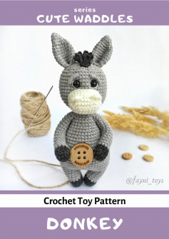 Crochet Toy Pattern DONKEY