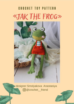 CROCHET TOY PATTERN «JAK THE Frog»