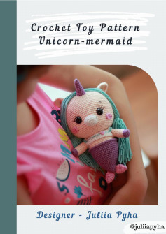 Crochet Toy Pattern Unicorn-mermaid