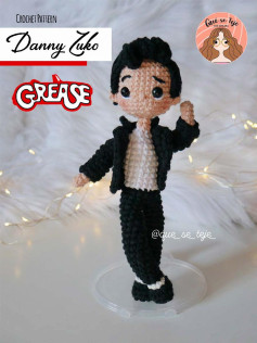 danny luko , Boy crochet model wearing black clothes and black hair