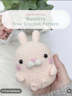 easter special bunnita free crochet pattern