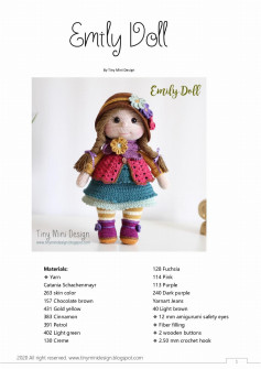 Emily Doll crochet pattern