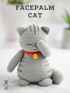 faceplam cat crochet pattern