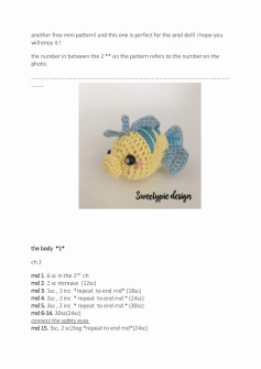 Fish crochet pattern