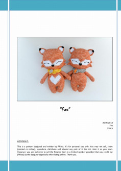 Fox couple crochet pattern