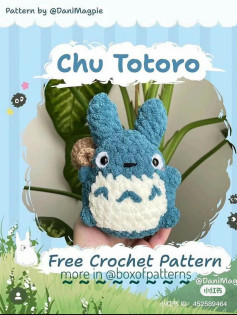 free crochet pattern chu totoro