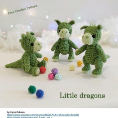 free crochet pattern little dragons