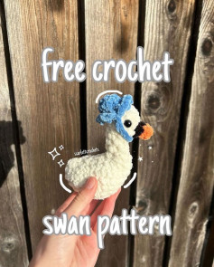 free crochet swan pattern