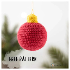 🔴 Free pattern - Christmas Bauble 🔴