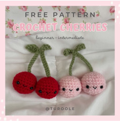 free pattern crochet cherries