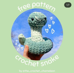 free pattern crochet snake