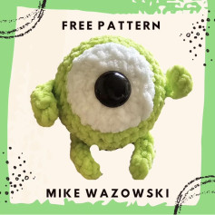 free pattern mike wazowski
