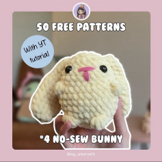 free pattern no sew bunny