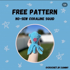 free pattern no sew coraline squid