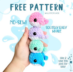 free pattern no sew squishy baby whale
