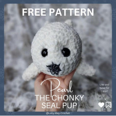 free pattern pearl the chonky seal pup