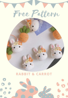 free pattern rabbit carrot