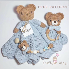 free pattern rattles bear