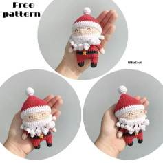 Free pattern 🎅 Santa Claus mini🎅🏼