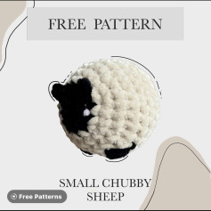 free pattern small chubby sheep