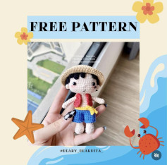 free pattern tiny luffy