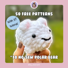 free patterns no sew polar bear